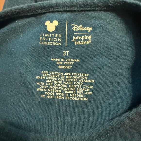 Disney Jumping Beans Ariel Sequin Mermaid Long Sleeve Tie Front Top Girls 3T - Picture 8 of 8